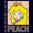 thumbnail image 2 of Women's Nintendo Princess Peach Portrait Frame Graphic T-Shirt, 2 of 3