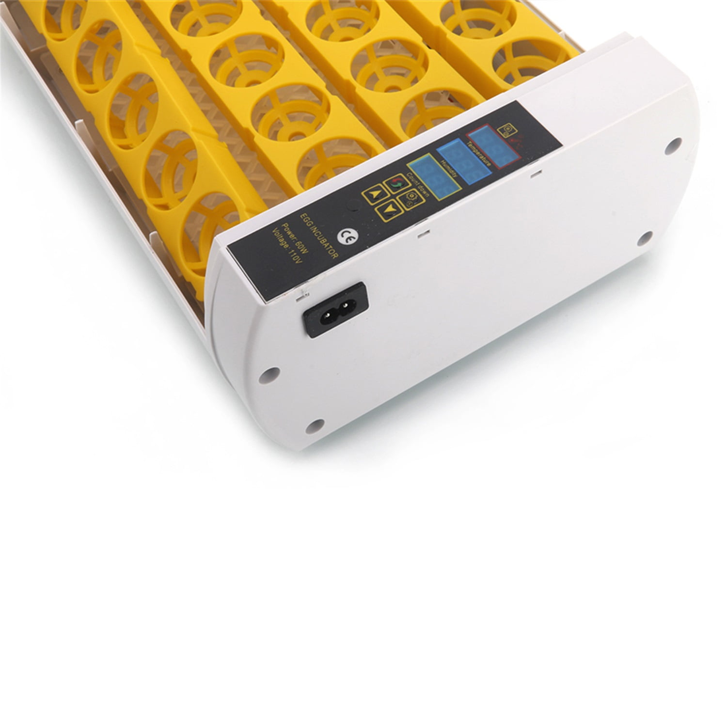 Pefilos 24 pcs Full Automatic Poultry Incubator Thermometer with Egg Candler & Injector Single Supply US Plug Incubator for Reptile Eggs, Yellow & Transpar Pefilos 24 pcs Full Automatic Poultry Incubator Thermometer with Egg Candler & Injector Single Supply US Plug Incubator for Reptile Eggs, Yellow & Transpar