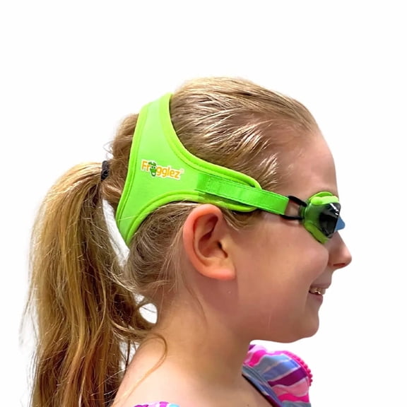 Frogglez Solid Green Kids Swim Goggles