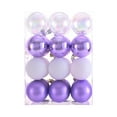 thumbnail image 2 of Get Christmas Ready Matoen 2.36" Christmas Balls Glittering Christmas Tree Hanging Pendants Christmas Balls Ornaments Set - 24 Pcs (Light Purple), 2 of 5