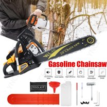 YNCE 63CC Gas Powered Chainsaw 20 Inch Bar Chainsaws 2-Cycle Cordless Handheld Petrol Gasoline Chain Saw for Tree Felling Forestry Logging Backyard Storm Cleanup Farm Wood Cutting