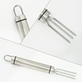 thumbnail image 5 of Barbecue Forks Set for Kitchen and Outdoor Use | Stainless Steel Triangular Design for Grilling and Easy Serving, 5 of 7