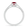 thumbnail image 2 of ANGARA Natural Vintage Inspired Claw-Set Round Ruby Solitaire Ring in 14K White Gold for Women (Size-5mm) | July Birthstone Jewelry for Her, 2 of 10