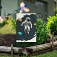 thumbnail image 6 of Astronaut Floating in Space Garden Flag 12"x18" Double-Sided Yard Flags for Outside Outdoor All Seasonal Decoration, 6 of 6