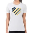 thumbnail image 4 of Women's G-III 4Her by Carl Banks  White Milwaukee Brewers Super-Slim Fit Lightweight Heart Graphic T-Shirt, 4 of 5