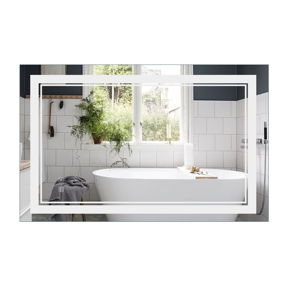 Clearance Sale 36 X 24 In Horizontal Vertical Led Lighted Vanity Bathroom Wall Mounted Smart Silvered Mirror With Light High Lumen Cri 95 Touch Button Anti Fog Dimmable Walmartcom Walmartcom Clearance Sale 36 X 24 In Horizontal Vertical Led Lighted Vanity Bathroom Wall Mounted Smart Silvered Mirror With Light High Lumen Cri 95 Touch Button Anti Fog Dimmable Walmartcom Walmartcom
