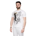 thumbnail image 2 of Cavalli Class White Tiger Leopard Motif Fashion T-Shirt-XL for mens, 2 of 5