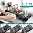 thumbnail image 3 of Bandeja absorbente de tierra de diatomeas Faucet Mat Eormoe de 30 pulgadas, 3 of 8