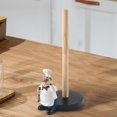 thumbnail image 4 of Figuras de soporte para toallas de papel de doble capa de Chef de resina Creative Hom, 4 of 5