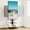 Black, variant on FITUEYES Rolling TV Stand with Wheels up to 70 inch TVs with Power Outlet and Two Shelf ,Black