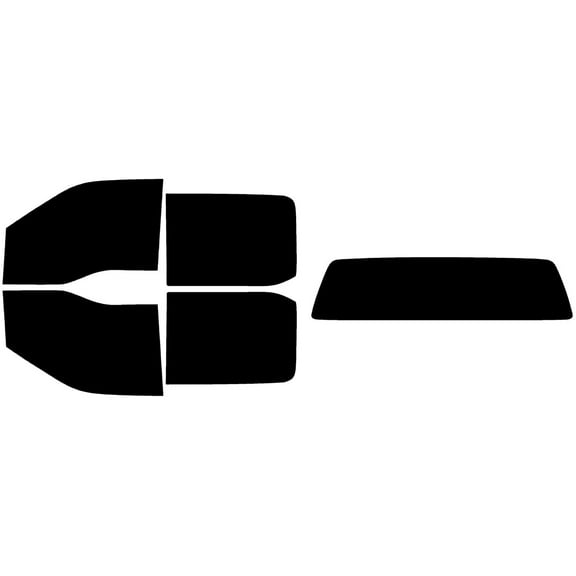 The Tint Effect Precut Window Tint Kit Compatible with Ford F-150 Crew Cab Truck (2015-2020) (Full truck with solid rear: 5%) Automotive Film