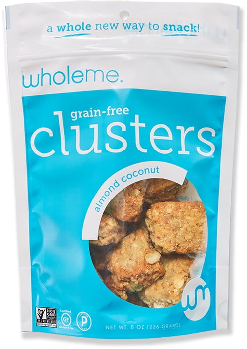 WholeMe, Grain-Free Granola, Gluten Free, Grain-Free Almond Coconut Clusters, 8 oz