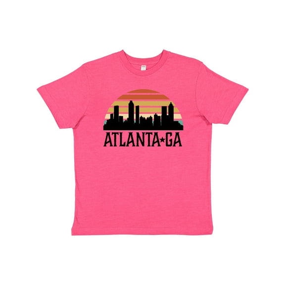Inktastic Atlanta Georgia Skyline Vintage Youth T-Shirt