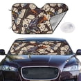 thumbnail image 2 of Balery Vector Butterflies Print Car Windshield Sun Shade,Windshield Sunshade for Car Pickup Truck SUV Accessories-Small, 2 of 7