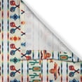thumbnail image 3 of Ambesonne Mexican Kitchen Curtains, Native Cultural Borders, 55"x39", Multicolor, 3 of 3