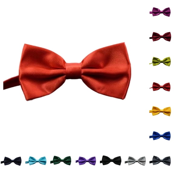 Men's Solid Color Bow Tie for Suit and Shirt Elegant Accessory for Parties and Weddings Classic Everyday Wear with Versatile Design