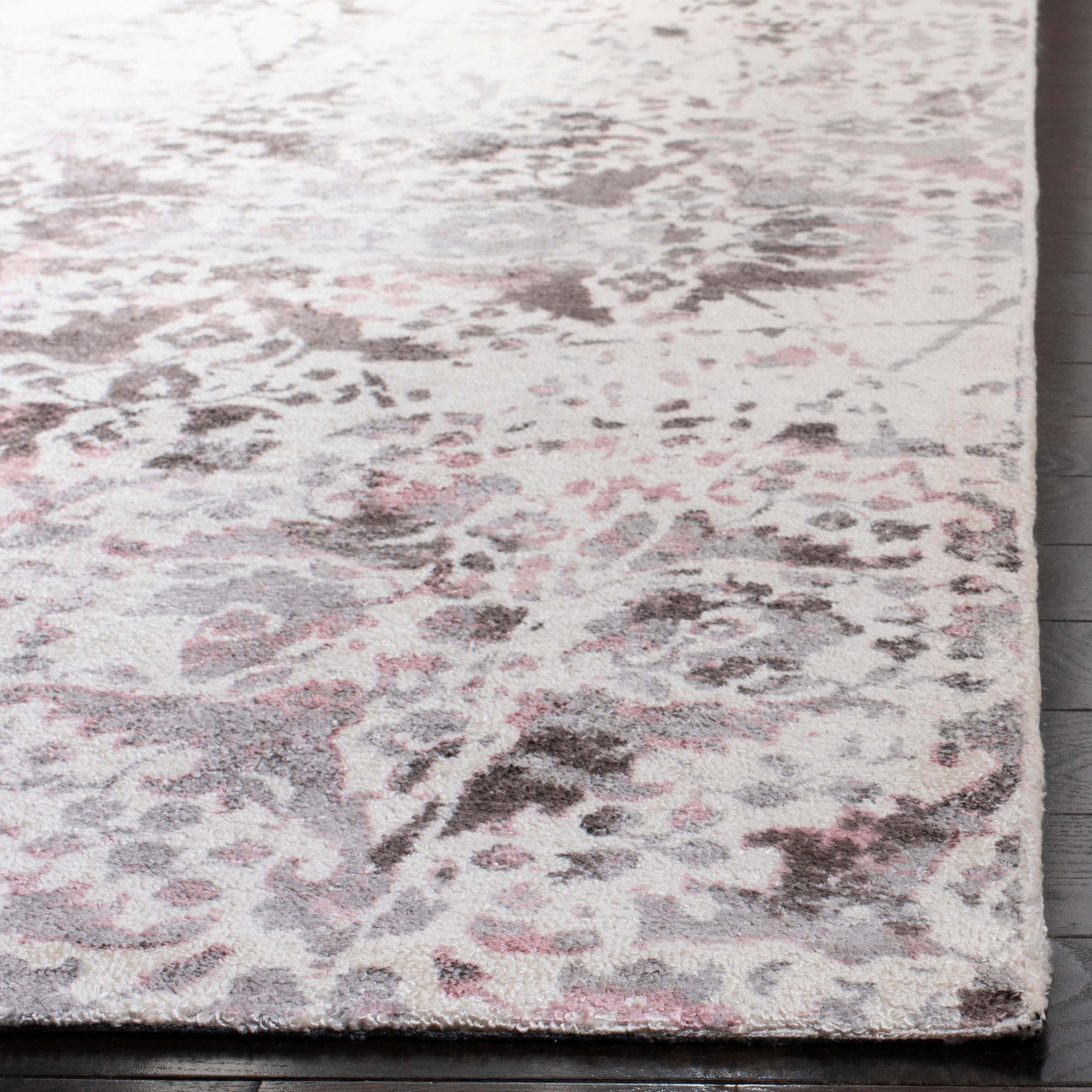 SAFAVIEH Expression Charlene Abstract Area Rug, Ivory/Grey, 8' x 10'