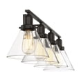 thumbnail image 5 of Drake 4-Light Bathroom Vanity Light in English Bronze, 5 of 5