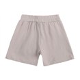 thumbnail image 7 of CYRBOKO Toddler Girls Summer Shorts, Cotton Bowknot Elastic Waist Athletic Casual Shorts Coffee Size 3-4T, 7 of 7