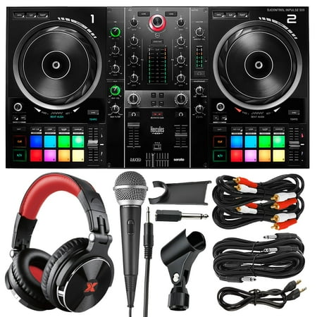 Hercules DJControl Inpulse 500 DJ Software Controller with XPIX Pro DJ Headphones
