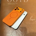 thumbnail image 6 of PU Leather Case For iPhone 17, Retro Premium PU Leather Luxury Business Non-Slip Grip Shockproof Bumper Camera Lens Protection Military Grade Drop Anti-Scratch Phone Case,Orange, 6 of 10