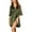 Army Green, variant on Ekouaer Women's Satin Nightshirt Button Down Sleepshirt Silk 3/4 Sleeve Nightgown Boyfriend Notch Collar Sleepwear