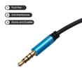 thumbnail image 3 of 3.5mm TRRS Aux Cable Male to Male Auxiliary Audio HiFi Headphone Cord 3.3ft Nylon Braided for Phone, Blue, 3 of 6