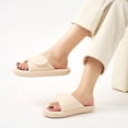 thumbnail image 6 of Ecetana Open Toe House Slippers for Women Memory Foam Bedroom Slippers Cozy Indoor House Shoes, 6 of 7