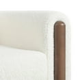 thumbnail image 2 of Oversized Accent Chair,Mid Century Modern Armchair with Wood Legs Living Room Side Chair Upholstered Single Sofa Chair for Living Room,Dining Room,White, 2 of 7