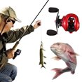thumbnail image 4 of Pesca Carrete Alta Velocidad Baitcasting Mano Derecha Izquierda, 4 of 9