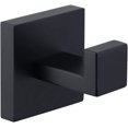 thumbnail image 1 of Paquete de 2 ganchos para toallas de acero inoxidable, color negro mate, para baño, a prueba de herrumbre, para ropa, toalla, abrigo, montado en la pared, cuadrado, inodoro, cocina, pesado, 1 of 5