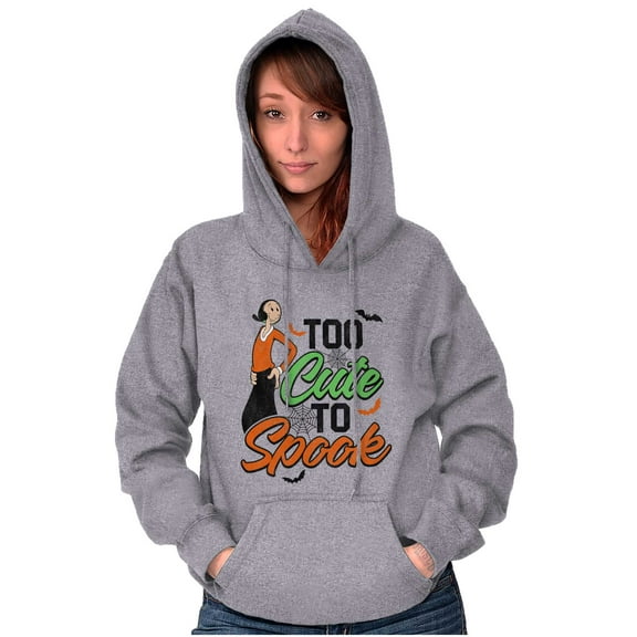Popeye Olive Oyl Too Cute Halloween Hoodie Sweatshirt Women Brisco Brands S