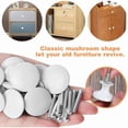 thumbnail image 3 of 12 Pack Vintage Chic Cabinet Knobs for Antique Kitchen Drawer, 30mm Round Door Knobs, White, 3 of 4