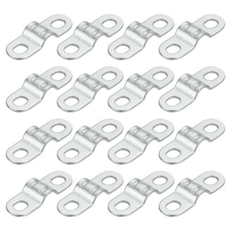 CCF 50pcs Reusable Wire Rope Cable Clamp, M4 Double Hole With End Screw Stopper Cable Clamps For 1 2 5mm Wire Rope Cable