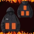 thumbnail image 4 of MELDVDIB Mens Heated Hoodies USB-Powered Electrical Heating Hooded Sweatshirt with 5 Adjustable Heating Zones Warm Outdoor Winter Wear, 4 of 4