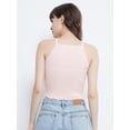 thumbnail image 2 of Womens Casual Vest Stretch Rib Knit Cropped Yoga Sleeveless High Elastic Tank Tops, 2 of 6