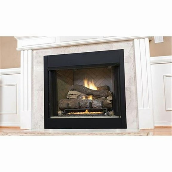 42 in. Vent Free Firebox - Circulating & Clean Faced - White Stacked Brick Liner