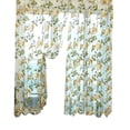 thumbnail image 2 of Panel de cortina de gasa de tul fino con estampado de flores para ventana de puerta de habitación, 2 of 5