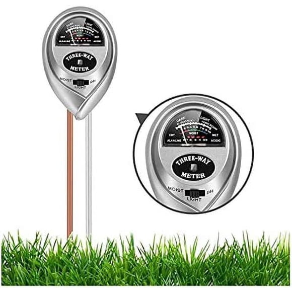 Xiao Hua Soil pH Meter, Soil Moisture Meter 3-in-1 Soil Tester with Moisture, Light and PH Test, Soil Test Kit for Home/Garden/Farm/Lawn/Indoor & Outdoor