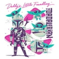 thumbnail image 2 of Junior's Star Wars: The Mandalorian Daddy’s Little Foundling Graphic T-Shirt, 2 of 4