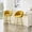Yellow, variant on Set of 2 Puffy Ball Chain Bubble Back Counter Bar Stool, Dutch Velvet Upholstered Bar Chair, Electroplated Metal Legs, Modern Sculptural Accent Bar Stool for Kitchen Island, Home Bar
