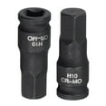 thumbnail image 5 of Unique Bargains 10mm Impact Hex Bit Socket, 1/4' Square Drive 35mm Length CR-MO Metric Sizes 2 Pack, 5 of 5