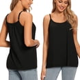 thumbnail image 5 of Camisoles for Women with Built in Bra Adjustable Strap Tank Tops Cami Sleeveless Summer Tops for Workout Sleeping Traveling, 5 of 5