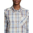 thumbnail image 4 of Time and Tru Women's Button Down Flannel Shirt with Long Sleeves, Sizes XS-3XL, 4 of 5