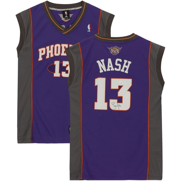 Steve Nash Phoenix Suns Autographed Purple Adidas Jersey