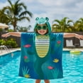 thumbnail image 2 of Serviette de Plage à Capuche Mainstays, Motif Alligator, 1 Pièce, 24" x 48", 2 of 5