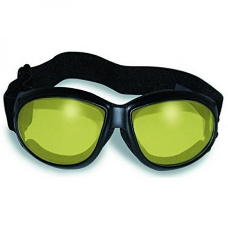 UPC 609722002011 product image for Red Baron Motorcycle / Aviator Goggles Black Padded Frame w/ Yellow Lens | upcitemdb.com