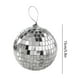thumbnail image 3 of Silver Hanging Discoss Ball Reflector Decoration, disco ball hanging decor, party festival wedding Halloween Christmas dance, large silver discoss ball, metal frame, 2-tier design, for, 3 of 6