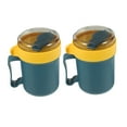 thumbnail image 5 of OUNONA 2pcs Microwavable Soup Cup with Lid Soup Mug Soup Bowl Japanese Soup To Go Container Cereal Cup With Cover and Scoop for Soups Noodles Hot Cereal, 5 of 7