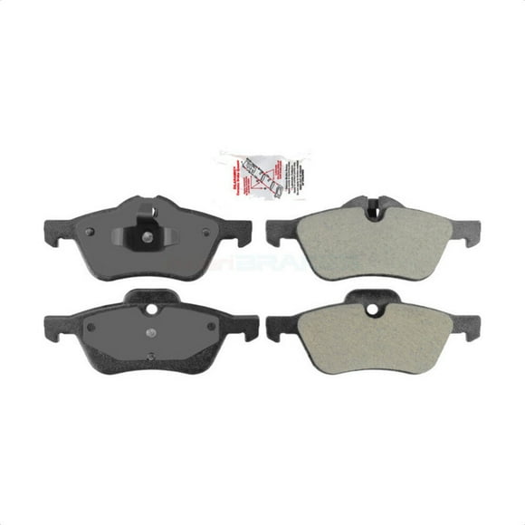 AmeriBRAKES Front Semi-Metallic Disc Brake Pads NWF-PRM939 for Car 2002-2008 Mini Cooper with 276mm Diameter Rotor